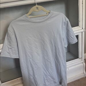 Hollistwr light gray/blue cooling tee